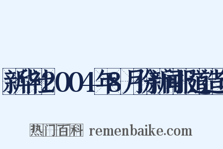 新华社2004年8月份新闻报道造句是什么意思的图片